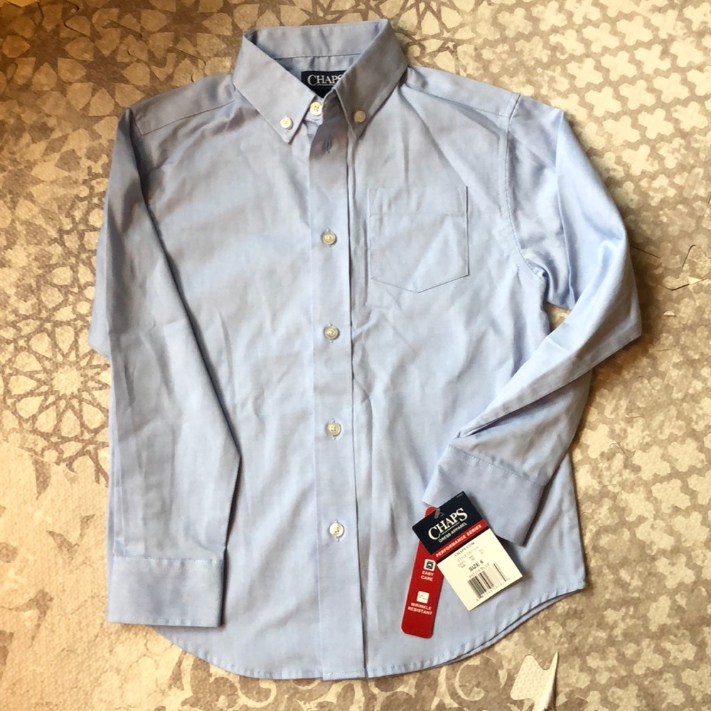 Chaps L/S School Uniform or Dress Shirt sz 6